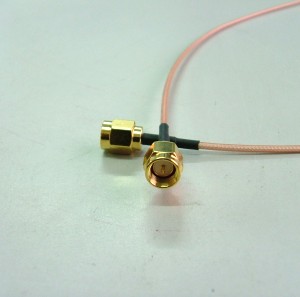SMA st. plug for RG178(gold)
