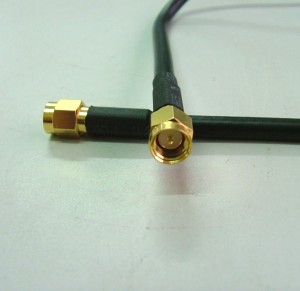 SMA st. plug for RG58(gold)